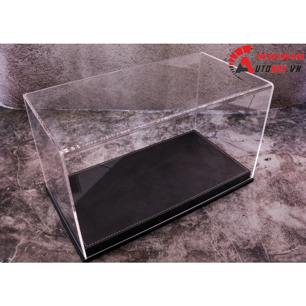 HỘP TRƯNG BÀY MICA CAO CẤP ĐẾ DA 32x17x18CM