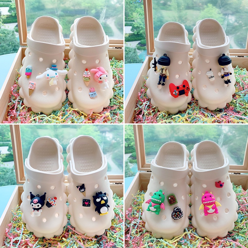 Bộ Phụ Kiện Trang Trí Giày Crocs Dễ Thương Có Thể Tháo Rời
