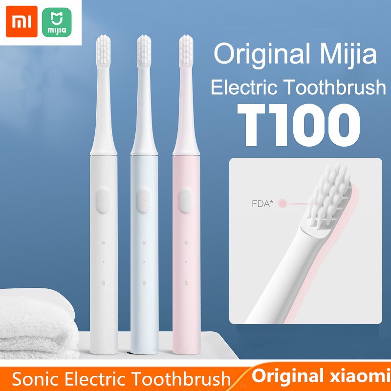 (Hàng Mới Về) Bàn Chải Đánh Răng Điện Xiaomi Mi T100 Sạc Usb Chống Thấm Nước Cho Người Lớn