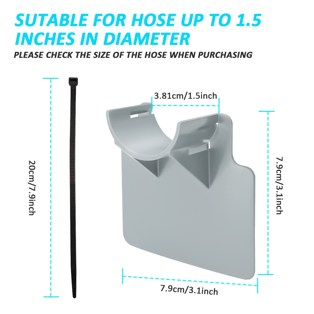 Giá Đỡ Ống Nước Bằng Nhựa Đường Kính 30-38 mm Tiện Dụng Cho Sân Vườn