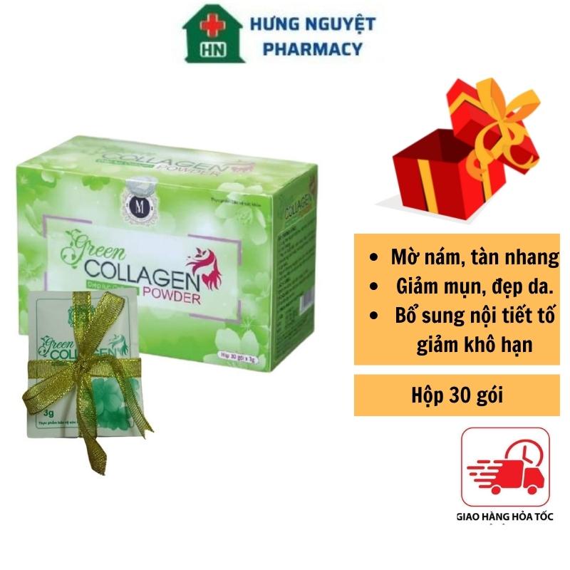 Diệp Lục Collagen Mờ Nám Tàn Nhang Hết Mụn Đẹp Da Hộp 30 Gói