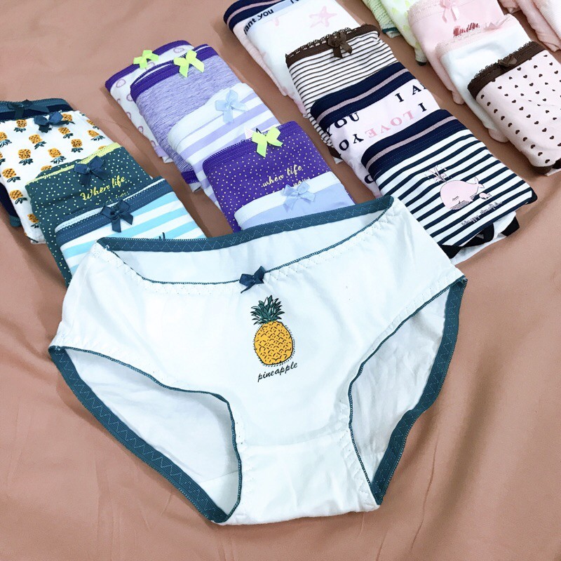 [Mã WASTDEP giảm 5K đơn bất kì] Quần lót nữ cotton nhiều mẫu siêu cute thông thoáng mùa hè QC157 | BigBuy360 - bigbuy360.vn