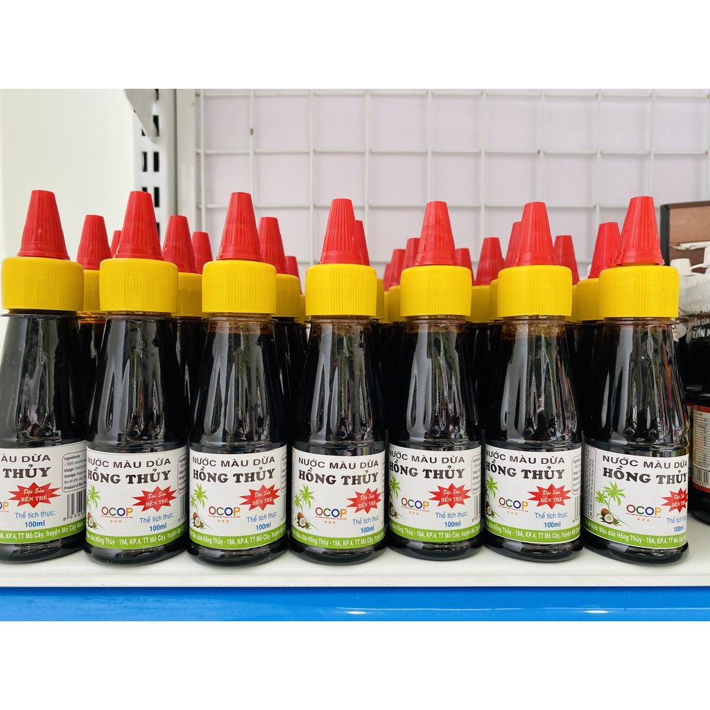 Nước màu dừa Hồng Thủy 100ml - Đặc sản Bến Tre