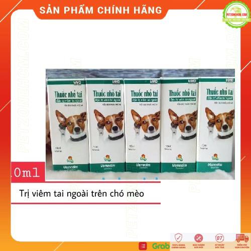 Thuốc nhỏ tai Vemedim đặc trị viêm tai ngoài cho chó 10 ml