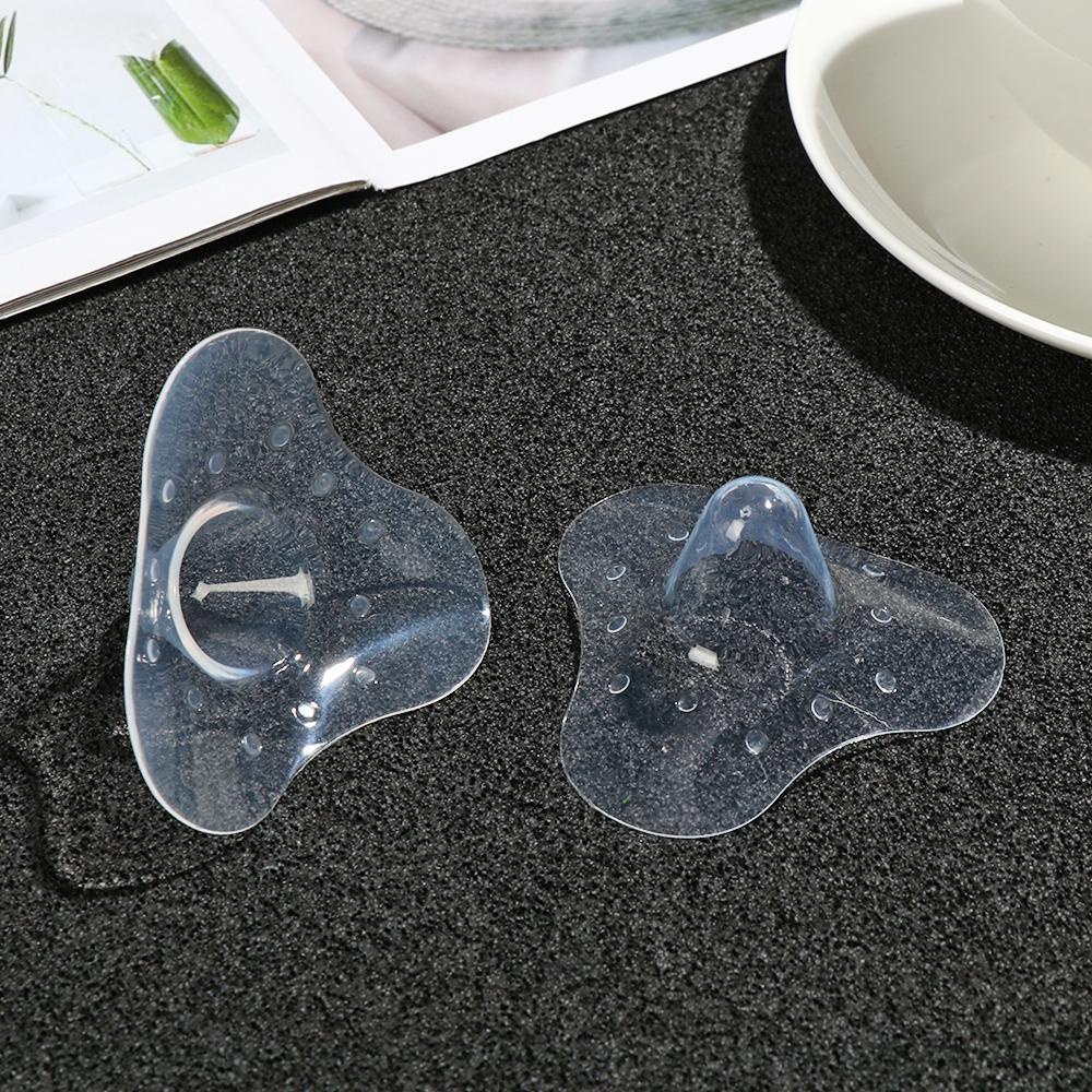 Luol set 2 Miếng Dán Ngực Bằng silica gel Trong Suốt Bảo Vệ Chăm Sóc Ngực Cho Bé Sơ Sinh
