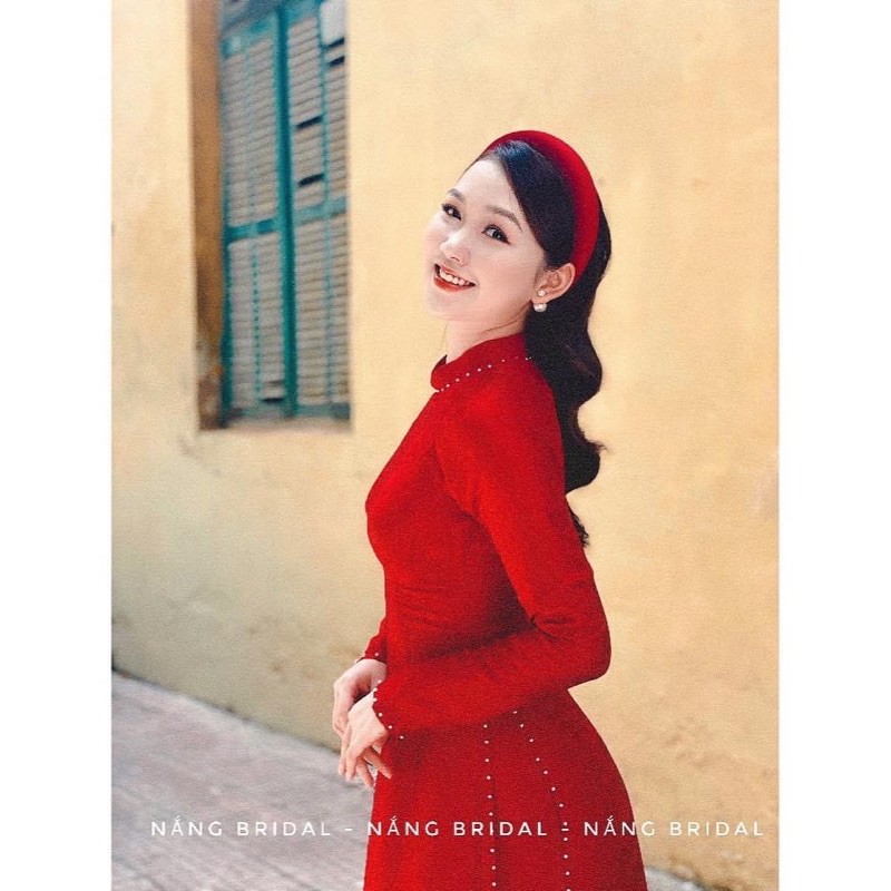 Áo Dài Gấm Tơ Tằm - Co Dãn - Bay Tà - Đủ Size - 1 Đổi 1