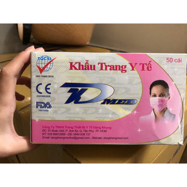 Khẩu trang y tế 4 lớp kháng khuẩn - Đặng Khang Facemask