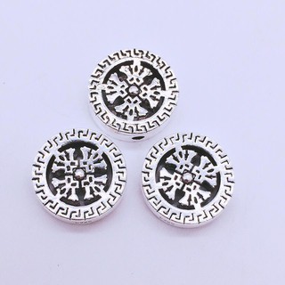Charm bạc bánh xe pháp luân