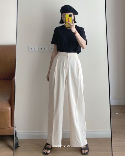 Quần suông ống rộng ly giữa chun sau NQ - Q0379 | BigBuy360 - bigbuy360.vn