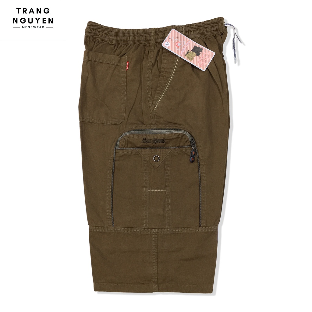 Quần Short Lửng Nam Kaki Túi Hộp Lưng Thun Form Rộng Co Dãn Cao Cấp ShK_THLT