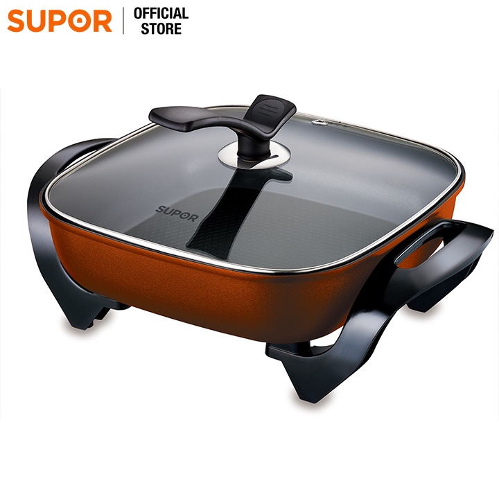 Nồi lẩu điện Supor 5L H30FK802VN-136 chống dính, nồi lẩu đa năng, chiên nấu xào tiện lợi