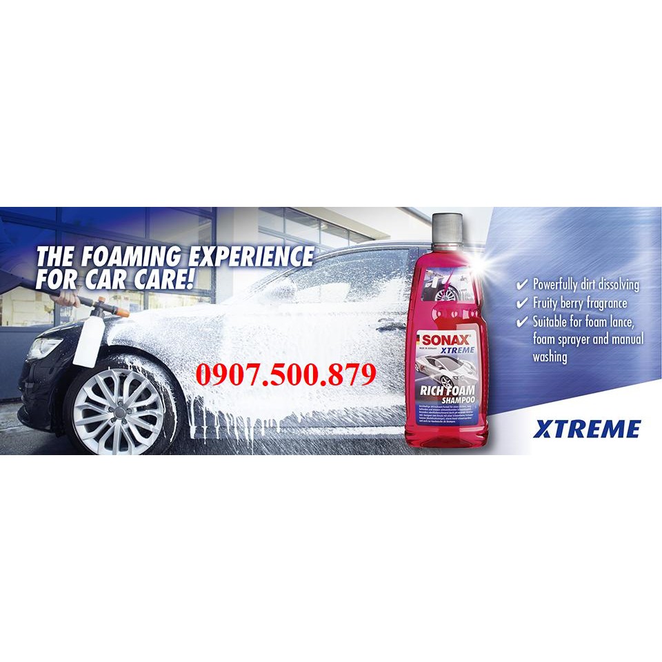 Sonax Rich Foam Shampoo 248300- Xà phòng rửa xe bọt tuyết.