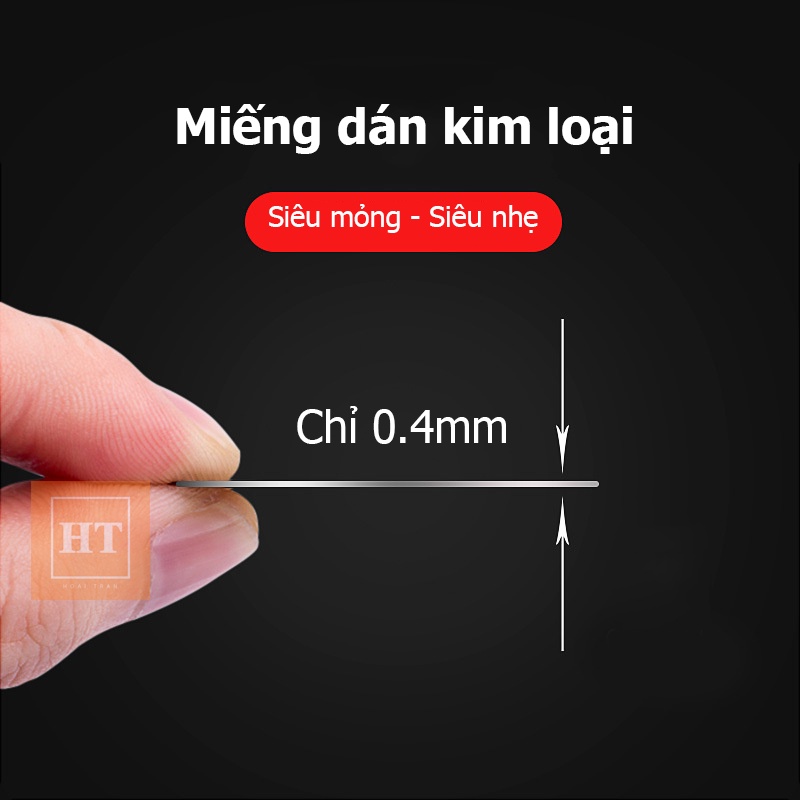 Vòng kim loại từ tính sạc không dây dán điện thoại siêu mỏng nhẹ