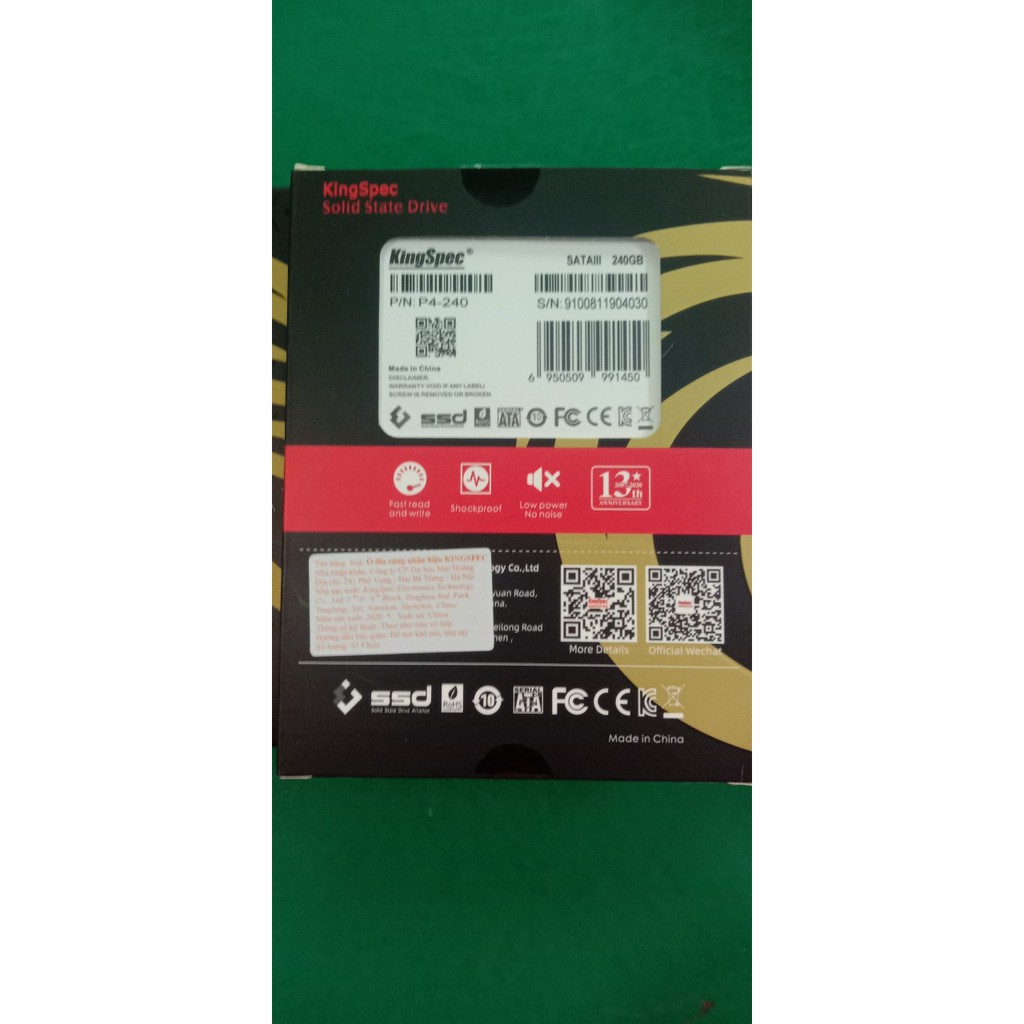 SSD KingSpec 240GB hàng chính hãng | BigBuy360 - bigbuy360.vn