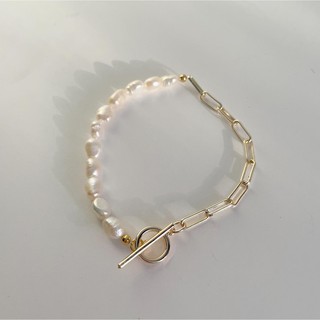 Vòng Tay Handmade Unisex Half Pearl