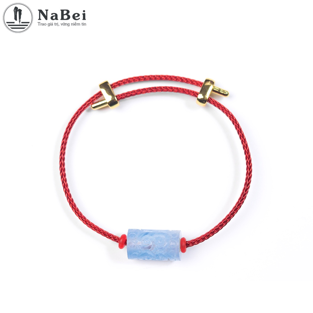 Vòng Tay Lu Thống Aquamarine Tự Nhiên Phù Hợp Cho Nam Nữ Mệnh Thủy, Mộc NB195 - Phong Thuỷ NaBei Store