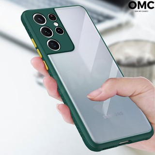 Ốp Điện Thoại Cứng Cạnh Mềm Trong Suốt Chống Sốc Cho Samsung Galaxy S21 + S21 Ultra 5g