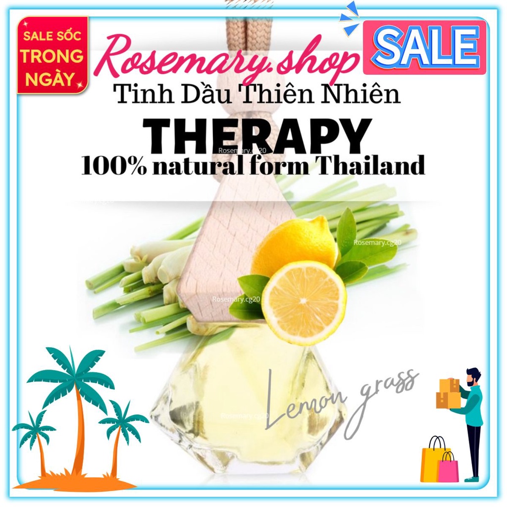 [ROSE_MARY] Tinh Dầu Treo Phòng Hương Chanh Sả Therapy