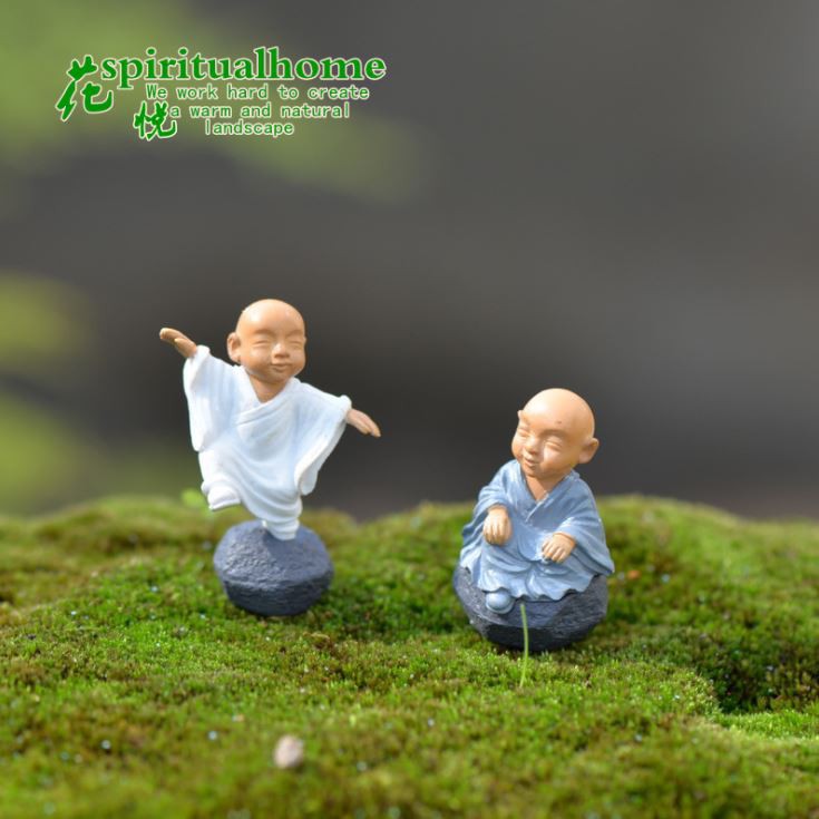 Chú tiểu mini 4 Tư Thế - Trang Trí Terrarium tiểu cảnh