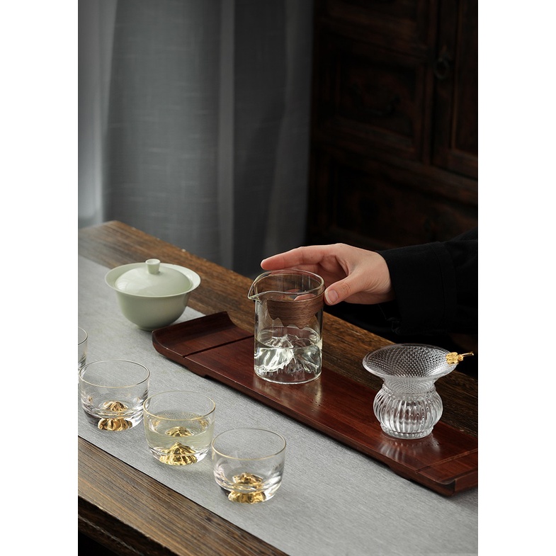 Tống chuyên trà bằng thủy tinh chịu nhiệt Borosilicate cao cấp