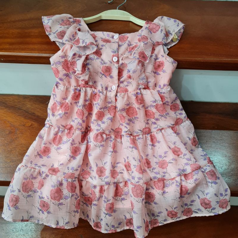 Váy tơ hồng SOFIA 2 màu (nhạt, đậm) sz 1-10y