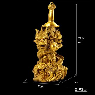 Kim long đồng ng.uyên chất 20cm  - Linh Phẩm Phong Thủy