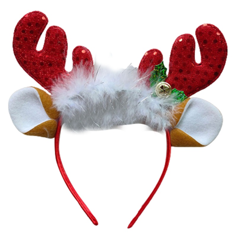 Băng Đô Cài Tóc Hình Sừng Tuần Lộc Giáng Sinh