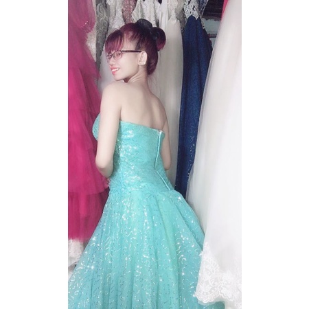 Dạ hội công chúa kim sa size M eo70