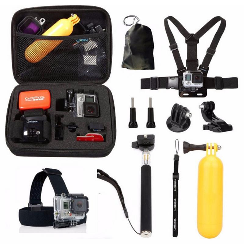 Bộ Phụ Kiện 10 Trong 1 Cho Camera Hành Trình GoPro Hero 10 8 9 7 6 5 4 Session 3+ 3 Xiaomi Yi Insta360 One R Eken