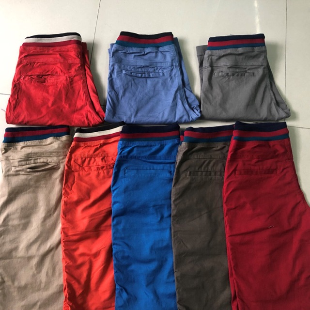 QUẦN SHORTS KAKI NAM LƯNG THUN