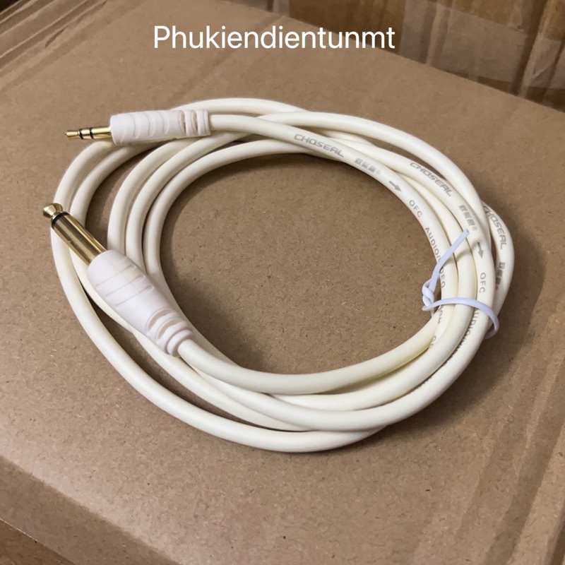 Cáp âm thanh chuyển 6.5mm sang 3.5 mm chính hãng CHOSEAL 1.8M