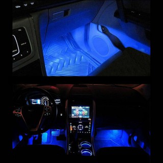 Bộ 4 đèn LED chiếu gầm ghế ô tô