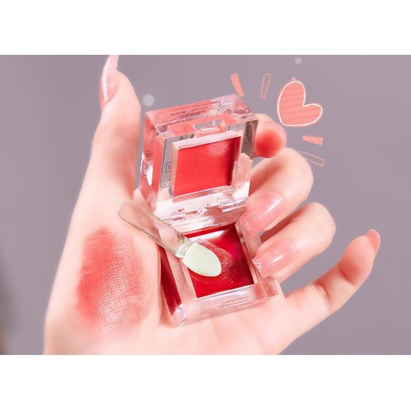 Hộp son lì 2 ngăn - 2 màu SHAQINUO - Hàng nội địa Trung
