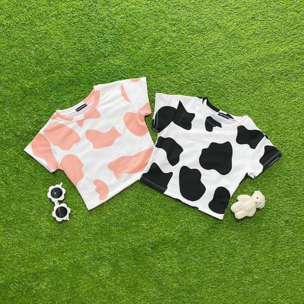 Áo bò sữa croptop trơn cực xinh , chất thun lạnh mềm mịn mát ( ảnh thật )