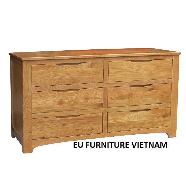 Tủ 6 ngăn kéo gô sồi Mỹ AP006