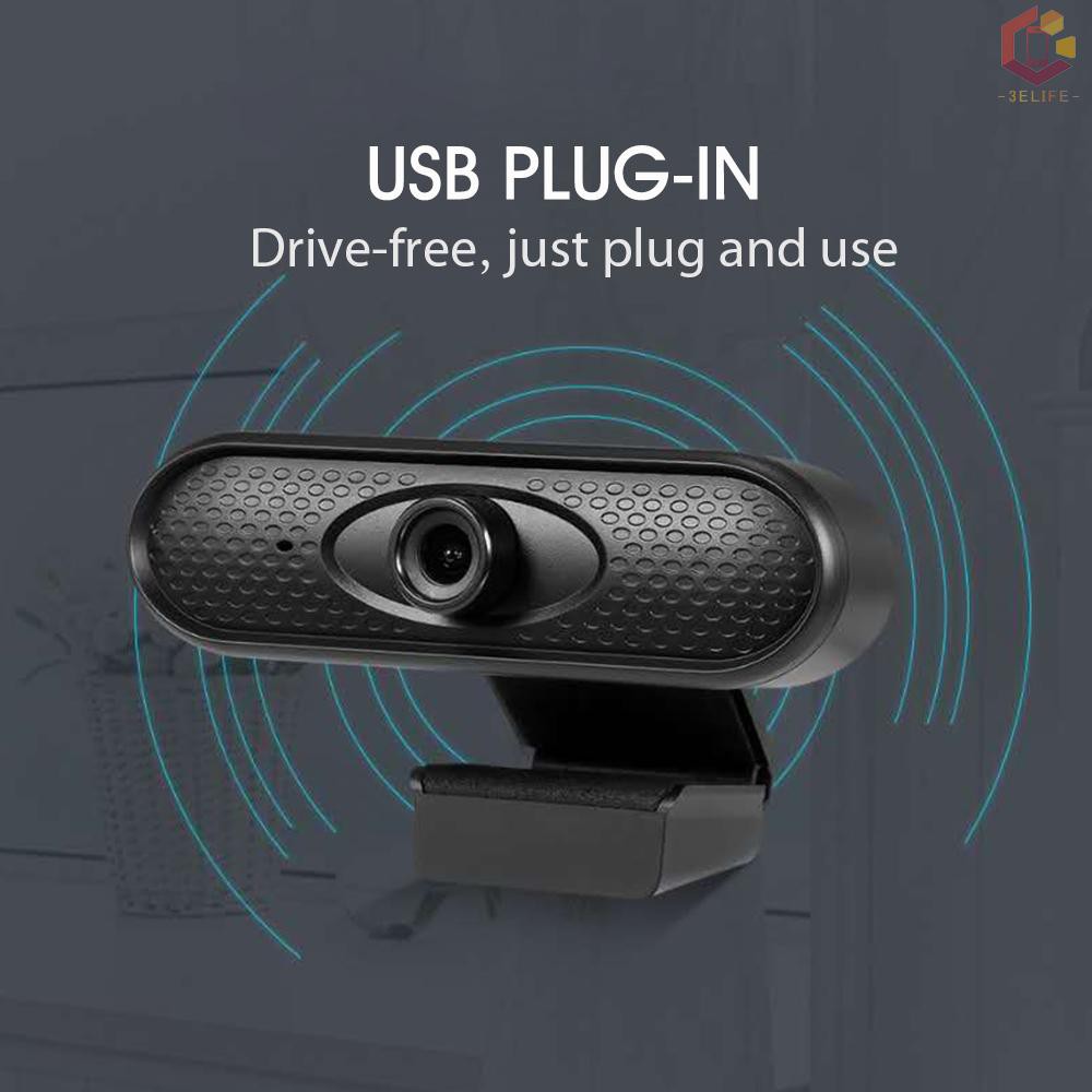 Webcam 1080p Hd Có Kẹp Tiện Lợi