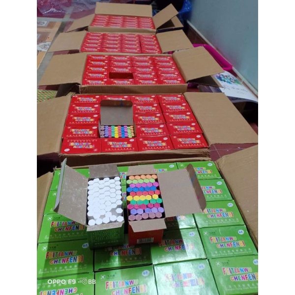 Phấn lục giác hộp to 50 viên