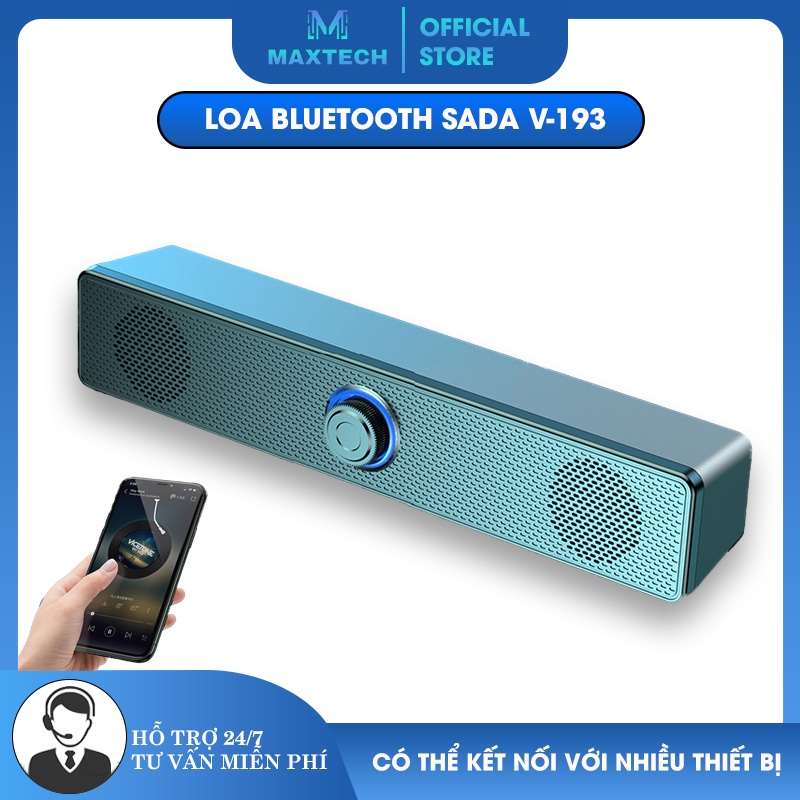 Loa máy tính, Loa bluetooth SADA V-193 SUPER BASS Âm Thanh Vòm 3D, thiết kế trẻ trung - K1226