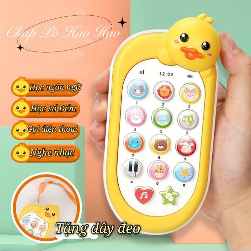 ĐỒ CHƠI ĐIỆN THOẠI IPHONE VỊT VÀNG