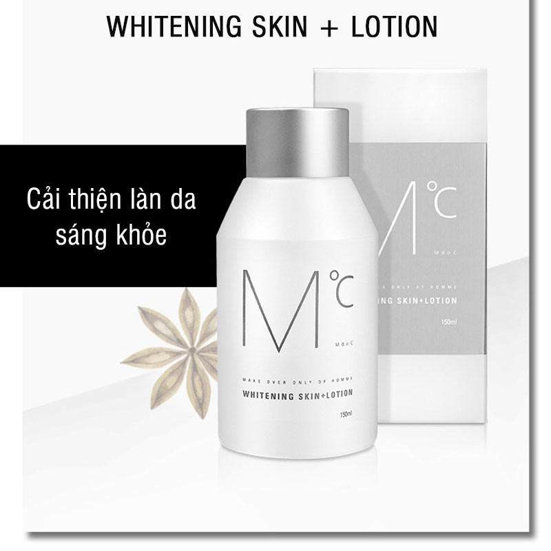 Lotion dưỡng trắng da dành cho nam MdoC Whitening Skin+Lotion 30ml, 150ml MLT02