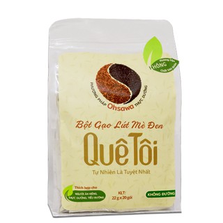 Bột Gạo lứt mè đen Quê Tôi ăn kiêng (Túi 20 gói x 22g)