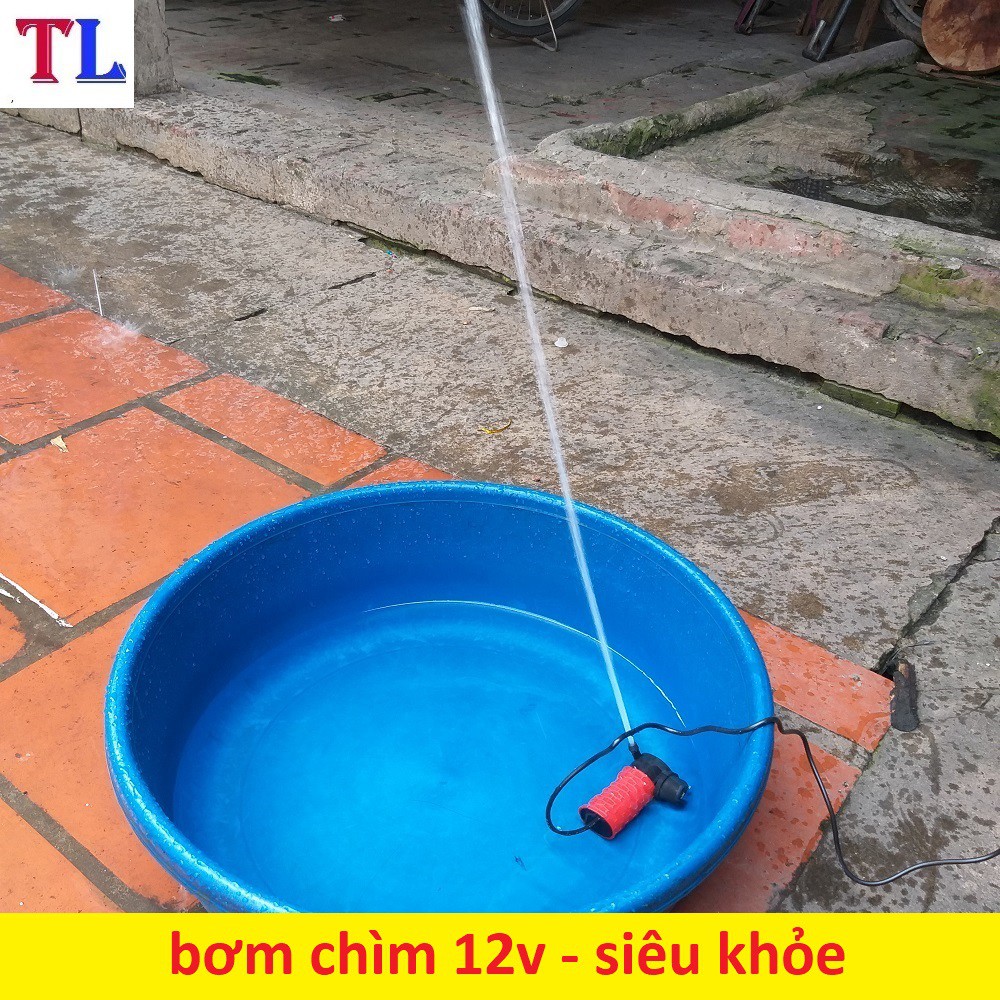 bơm chìm mini 12v - 30w (bơm cắt rãnh tường)