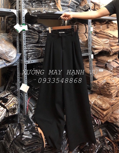 QUẦN SUÔNG DÁNG DÀI 100cm PHONG CÁCH HÀN QUỐC CHẤT TUYẾT MƯA KHÔNG XÙ LÔNG THỜI TRANG BANAMO FASHION QUẦN SỚ 100 935
