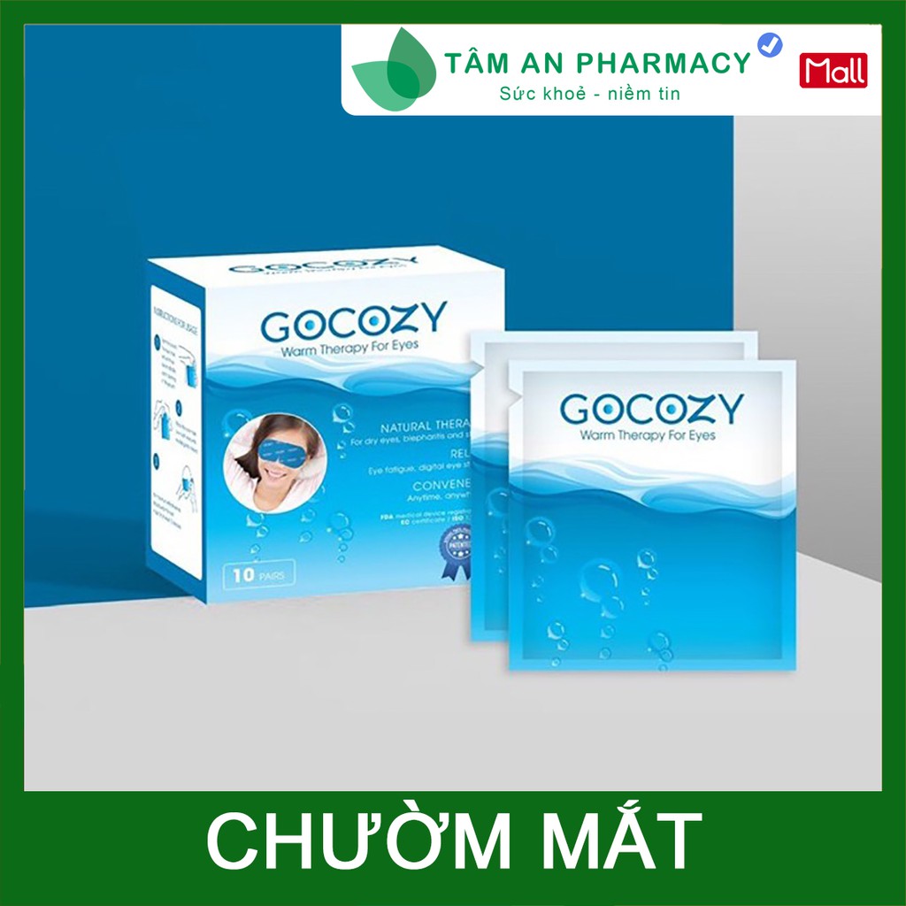 [SUAN5K2 giảm 50%] Chườm ấm mắt Gocozy - chườm ấm mắt, thư giãn mắt, giảm mỏi mắt, chống khô mắt, tắc mi, chắp lẹo