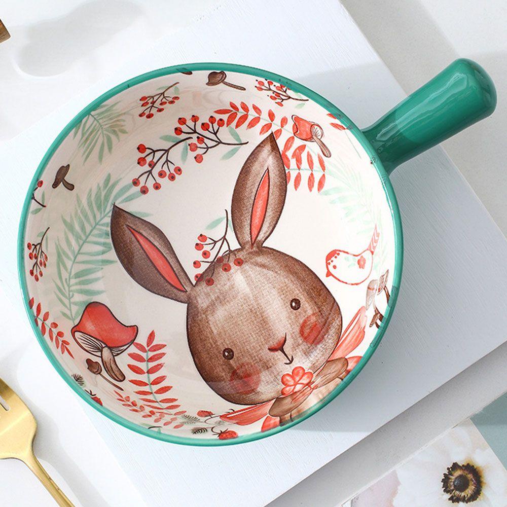 FOREVER Bát Gốm Lớn Hình Động Vật Rừng Cây Trang Trí Nhà Cửa