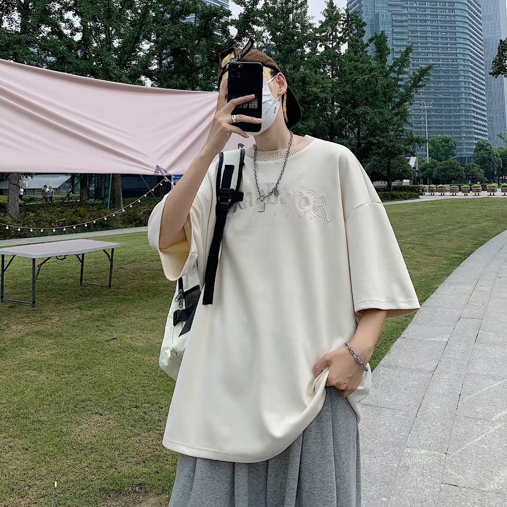 Áo Thun Tay Ngắn Dáng Rộng Phong Cách Hip Hop Thời Trang Mùa Hè Cho Nam Giới Có Size M-2xl