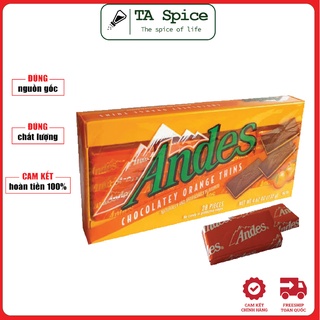 Kẹo Socola vị Cam Andes Mỹ vỉ 28 viên 132gr - Andes Chocolatey Orange Thins