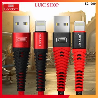 Cáp Sạc Dù Earldom EC - 060, cáp sạc bọc dù siêu bền cho iphone, samsung...
