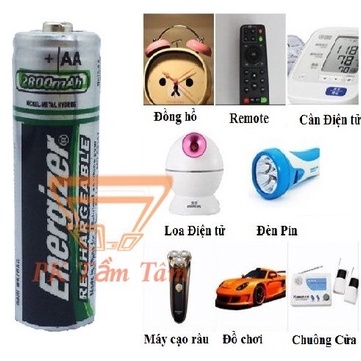 Pin Sạc Energizer AA 2800mAh Vỉ 2 Viên