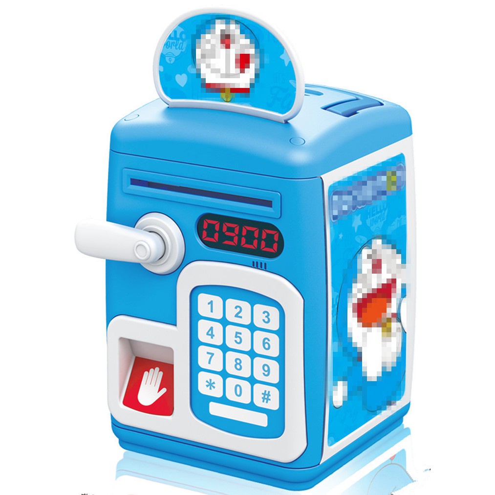 Két Sắt Mini Mật Khẩu Thông Minh In Dấu Vân Tay Cho Bé Dùng Pin Tự Động